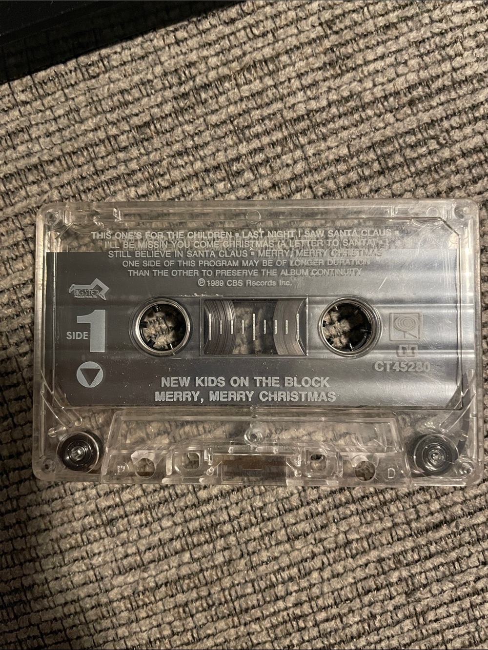 New Kids on the Block Merry, Merry Christmas Clear Cassette Tape
